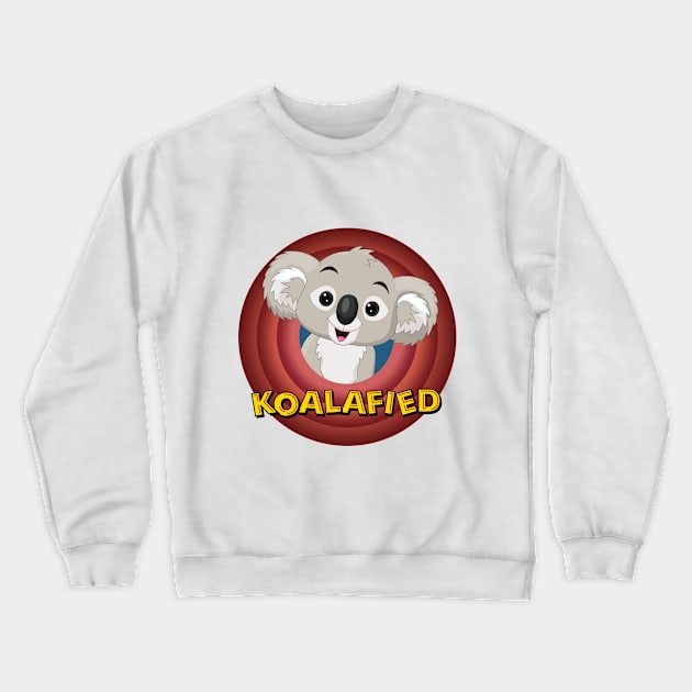 Koalafied Crewneck Sweatshirt by carolynjeanette